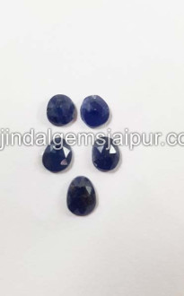 Blue Sapphire Rose Cut Slices